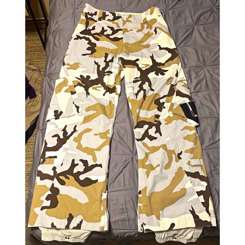 VTG Y2K 2004 Burton Men's XL Dryride Waterproof Camo Ski Snow Board Pants
